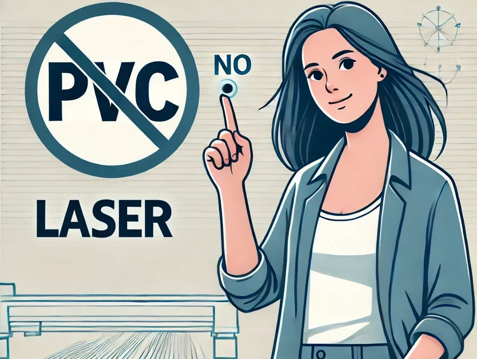 DALL·E 2024-10-15 15.43.54 - A modern illustration of a woman pointing at the words 'Do Not LASER' with a hand gesture signaling 'No.' The woman is casually dressed and standing a