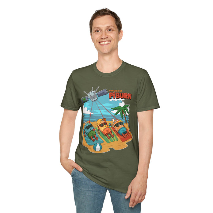 Powered by PiBurn Beach Vibes Unisex T-Shirt