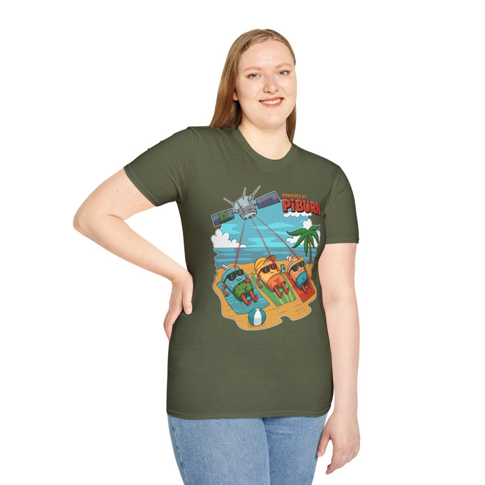 Powered by PiBurn Beach Vibes Unisex T-Shirt