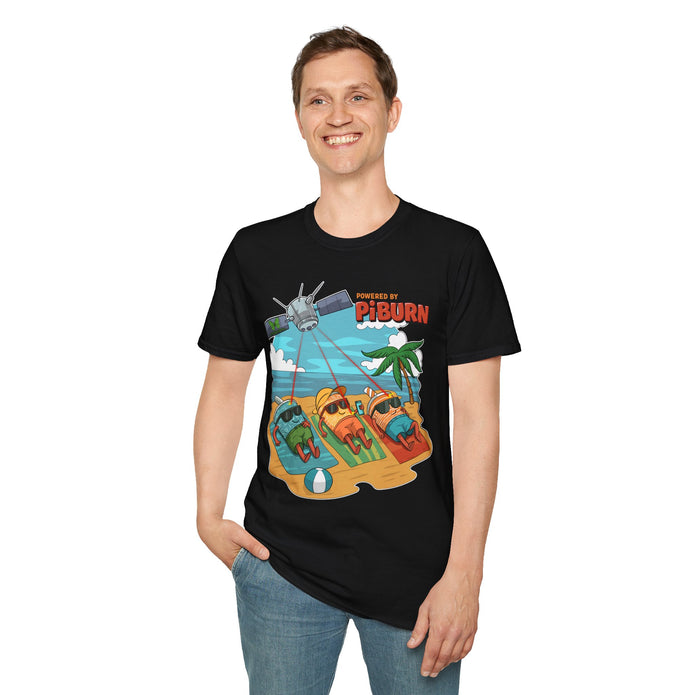 Powered by PiBurn Beach Vibes Unisex T-Shirt