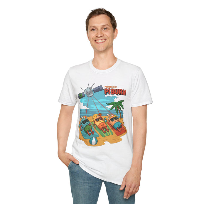 Powered by PiBurn Beach Vibes Unisex T-Shirt