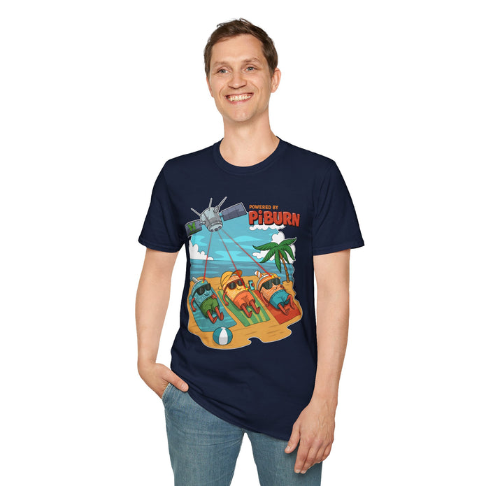 Powered by PiBurn Beach Vibes Unisex T-Shirt