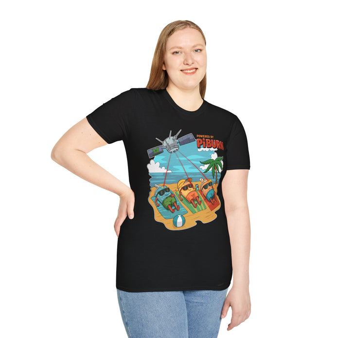 Powered by PiBurn Beach Vibes Unisex T-Shirt