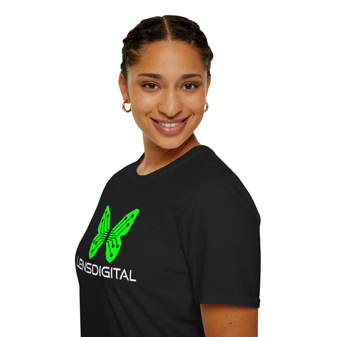 Lensdigital Butterfly Logo T-Shirt, Unisex Tee, Soft Cotton Shirt