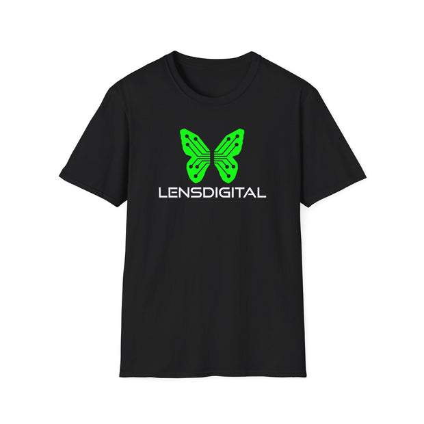 Lensdigital Butterfly Logo T-Shirt, Unisex Tee, Soft Cotton Shirt