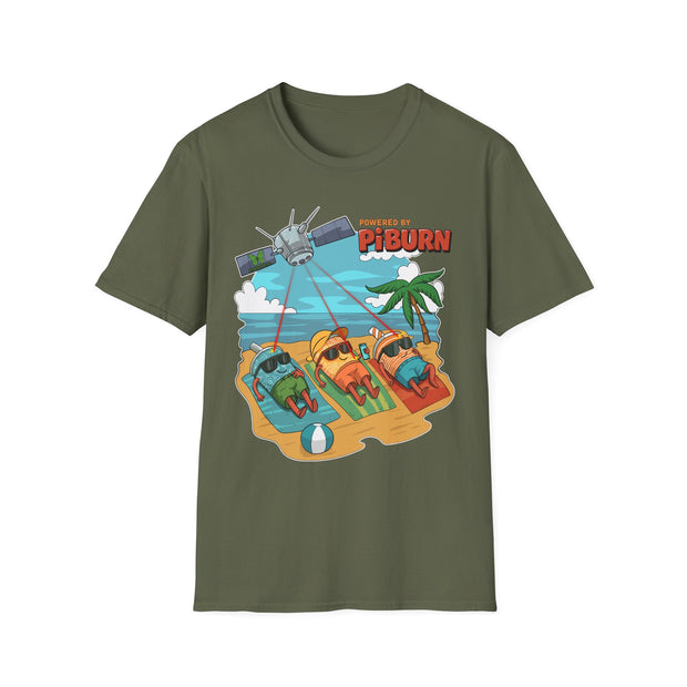 Powered by PiBurn Beach Vibes Unisex T-Shirt