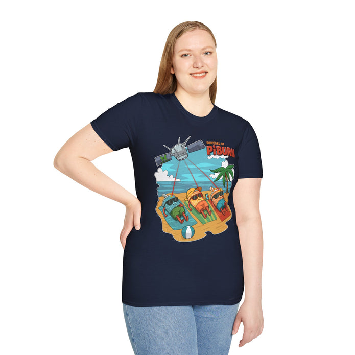 Powered by PiBurn Beach Vibes Unisex T-Shirt