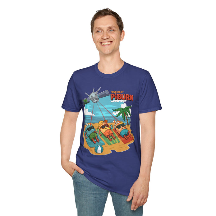 Powered by PiBurn Beach Vibes Unisex T-Shirt