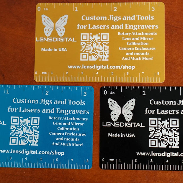 Business Card With Rulers Digital Template