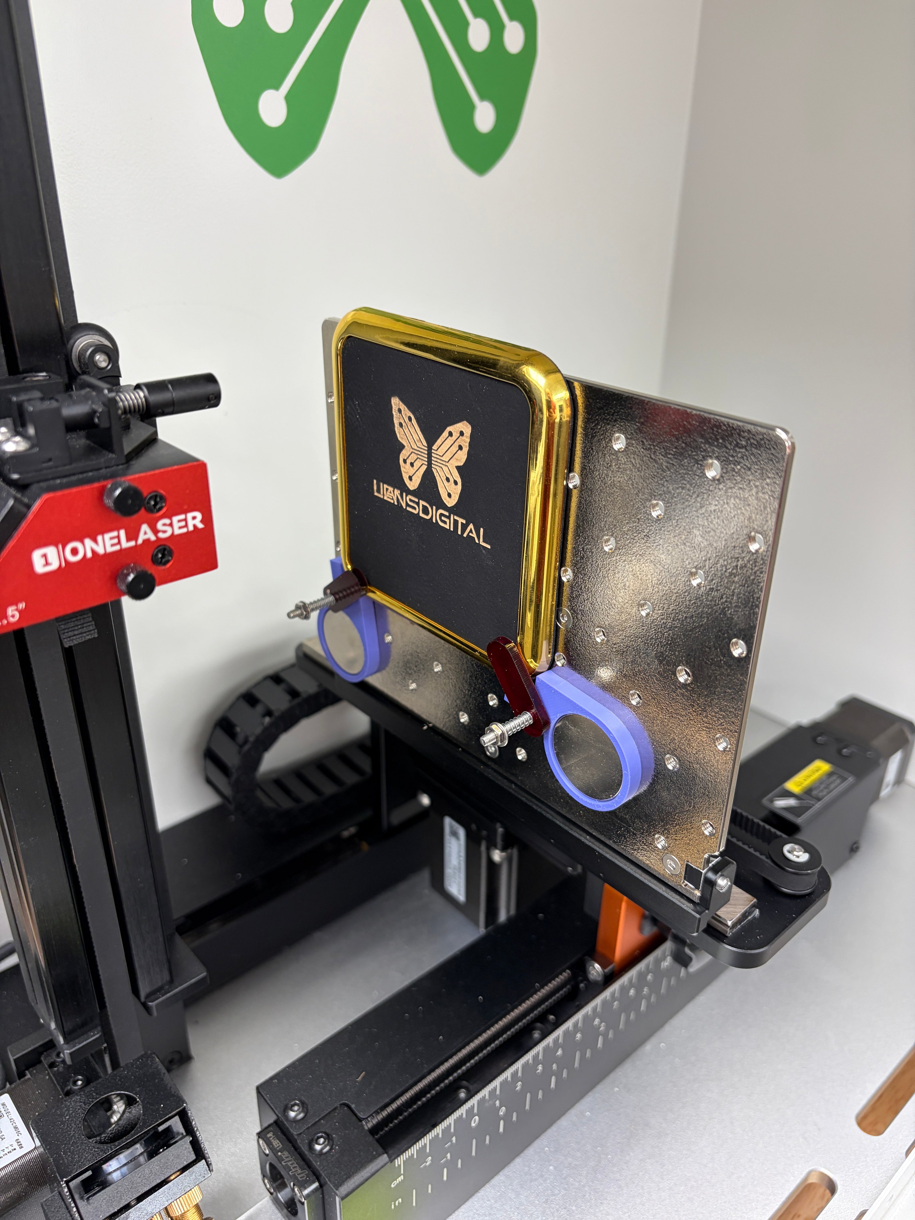 VertiGo Flat Adapter — Laser Engraving Attachment for Flat Objects