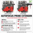 VertiGo Autofocus Probe Extension with Focal Gauge - Focus on Small Diameter Cups & Tumblers