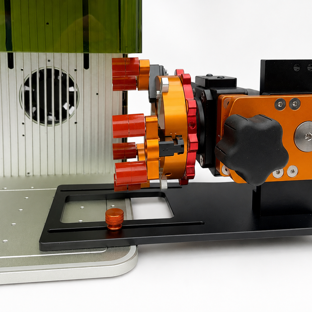 PiBurn Galvo Grip: A Chuck Rotary for XTool